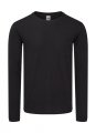 Heren T-shirt LS Fruit of the Loom Iconic 150 Classic 61-446-0 Black